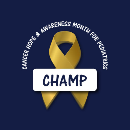 CHAMP Cancer Hope & Awareness Month for Pediatrics logo