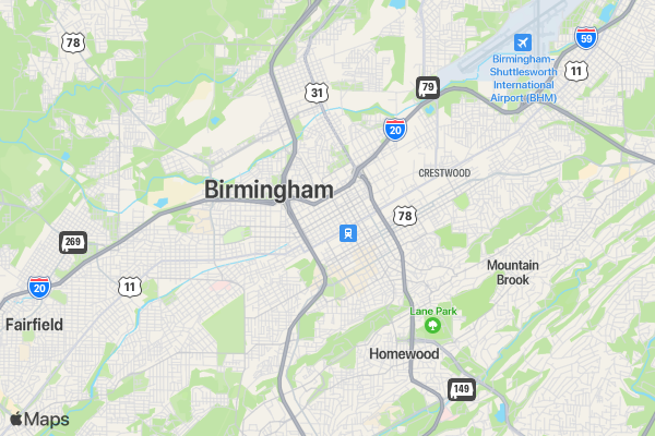 19th Sickle Cell Walk in Birmingham location map image