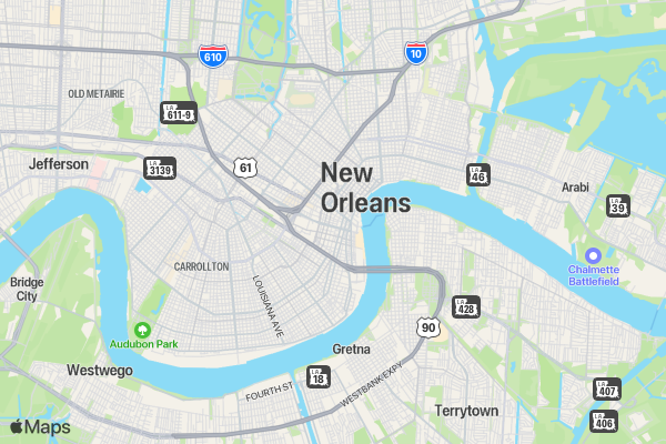 1Run for Palestine Reach for Education New Orleans, LA location map image