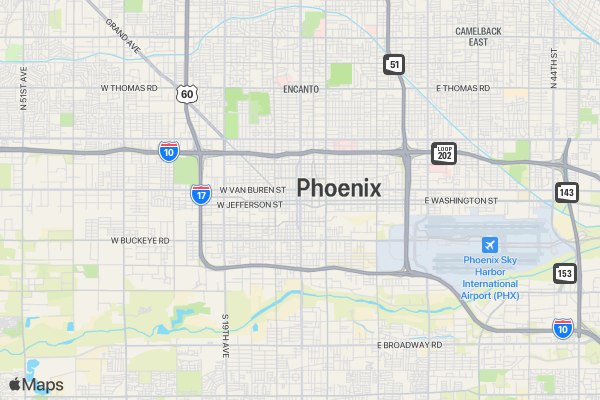1Run for Palestine Reach for Education Phoenix, AZ location map image