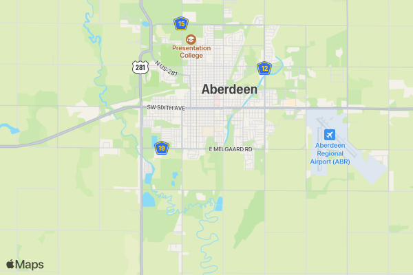 Annual Newman 5k location map image