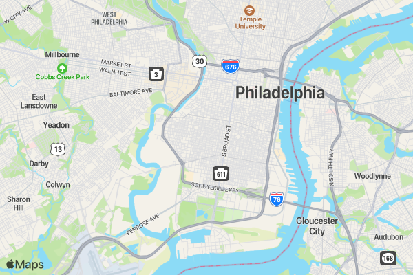 2016 - Point Breeze Community Health Clinic 5k location map image