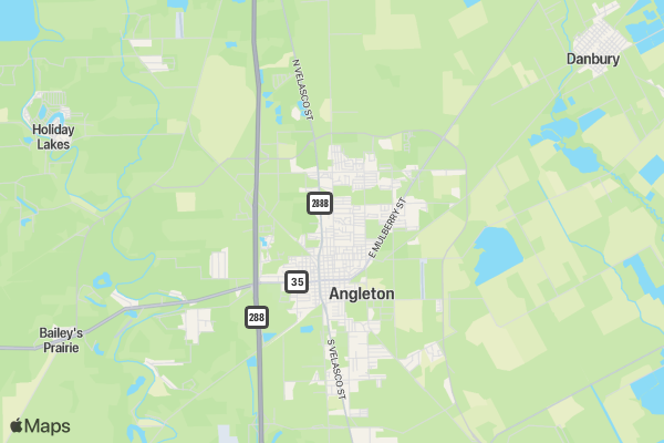 2018 Angleton Mardi Gras 5k location map image