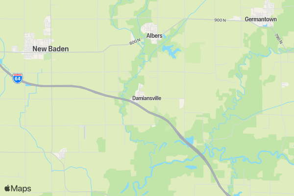 2018 Damiansville Beer/Ski Dash location map image