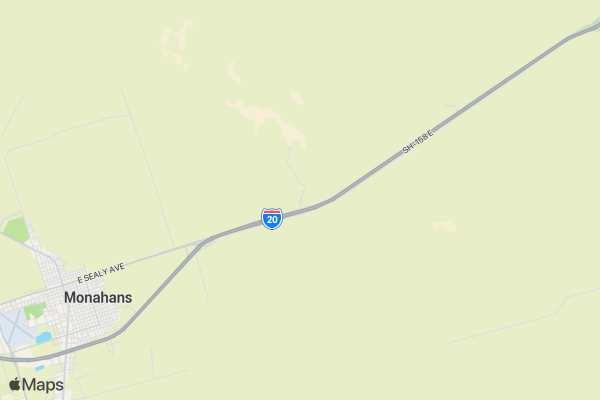 2018 Monahans Sandhills Resolution Run location map image