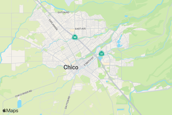 2018 Running Brave - The Race to End Suicide - Chico location map image