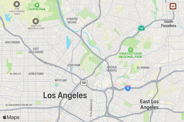 Los Angeles Miles for Hope 5K/10K Challenge with Kid's Run location map image