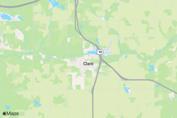 2020 Clare Irish Festival Road Race location map image