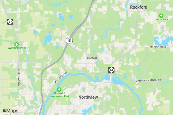 2022 Fred Running Relay location map image