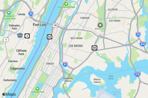 2023 Damon Runyon 5K at Yankee Stadium location map image