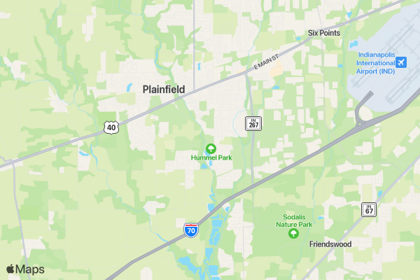 DWE Plainfield 5k Walk/Run  location map image