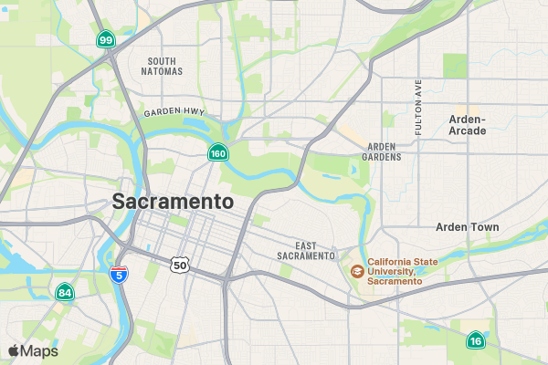 2025 Always Hope Easter Run 5K/10K/13.1 SACRAMENTO location map image