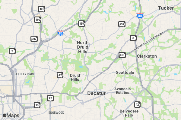 2025 Coffee Lovers Run 5K/10K/13.1 ATLANTA location map image