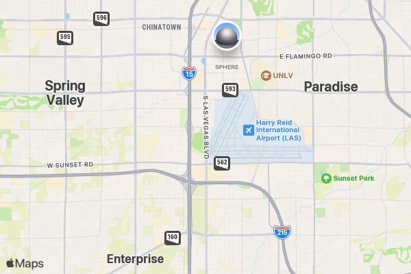 2025 July 4th Freedom Run 5K/10K/13.1 LAS VEGAS location map image