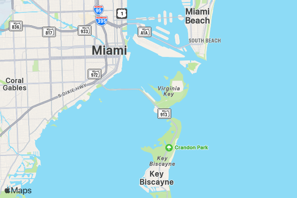 2025 Labor Day Run 5K/10K/13.1 MIAMI location map image