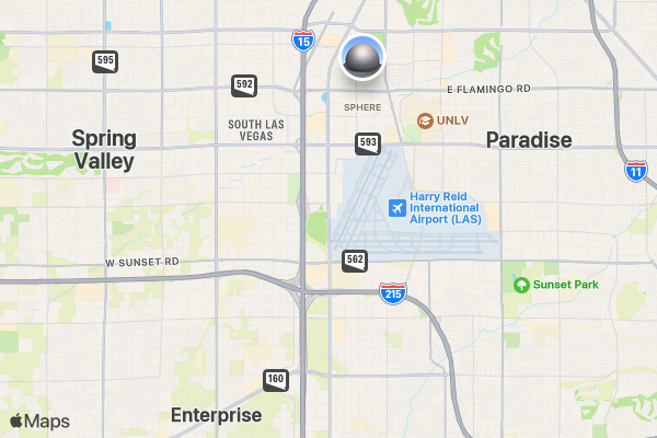 2025 National Chocolate Day Run for Chocolates LAS VEGAS location map image