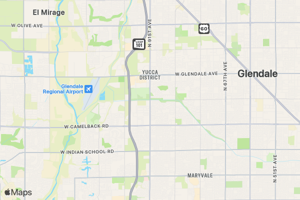 2025 National Chocolate Day Run for Chocolates PHOENIX location map image