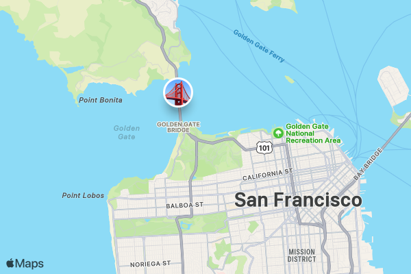 2025 National Chocolate Day Run for Chocolates SAN FRANCISCO location map image