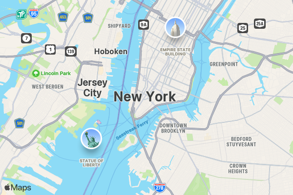 2025 Together Against Breast Cancer 5K/10K/13.1 NYC location map image