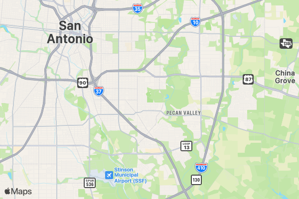 2025 Together Against Breast Cancer 5K/10K/13.1 SAN ANTONIO location map image