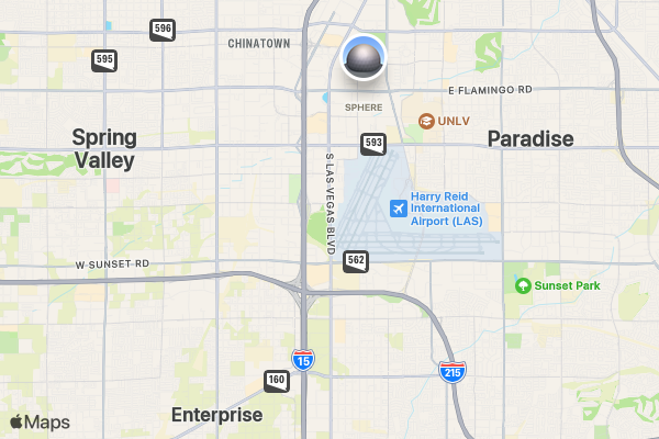 2025 Valentines Live, Love, RUN 5K/10K/13.1 LAS VEGAS location map image