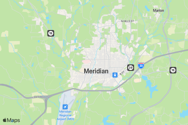 20x65x65 5K Meridian location map image