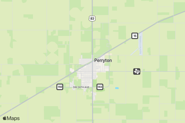 2nd Annual FBSW Run 2 Rodeo Perryton, Texas location map image