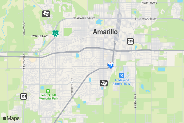 3rd Annual FBSW Run 2 Rodeo Amarillo, Texas location map image