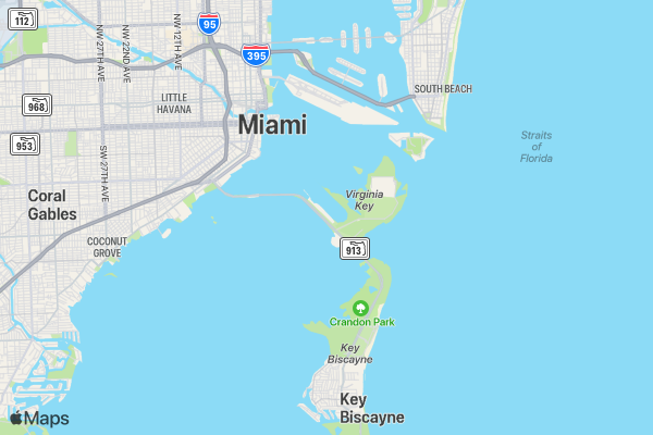 4/20 Miami 5K location map image