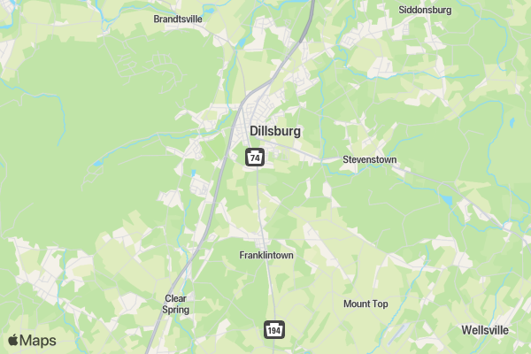 4K for Four Diamonds location map image