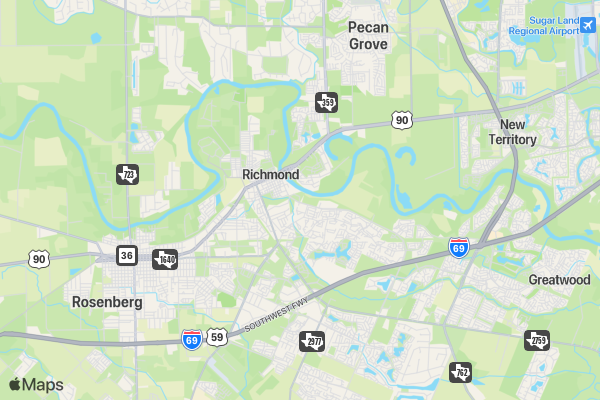 4th Annual Fun Run location map image