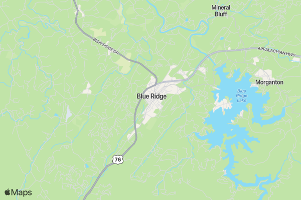 5K Color Run Blue Ridge, GA location map image