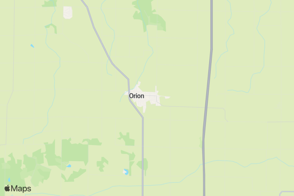 Orion Fall Fest 5K Fun Run location map image