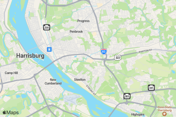 5K Hero Run - Hosted by the Swatara Township Police Department location map image
