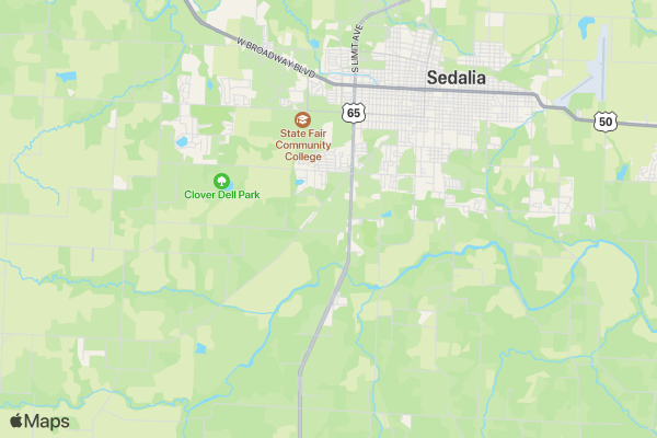 5K Homecoming Tiger Run location map image