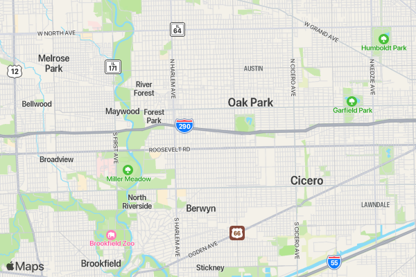 5K Run for Urban Youth location map image