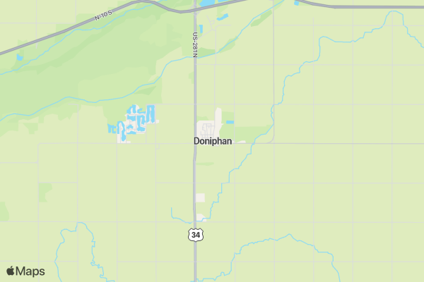 5th Annual Doniphan Diabetes Dash location map image