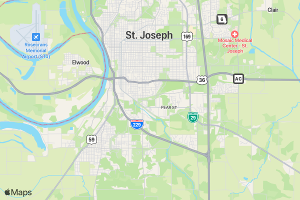 6th Annual Run/Walk for the Paws 5K location map image