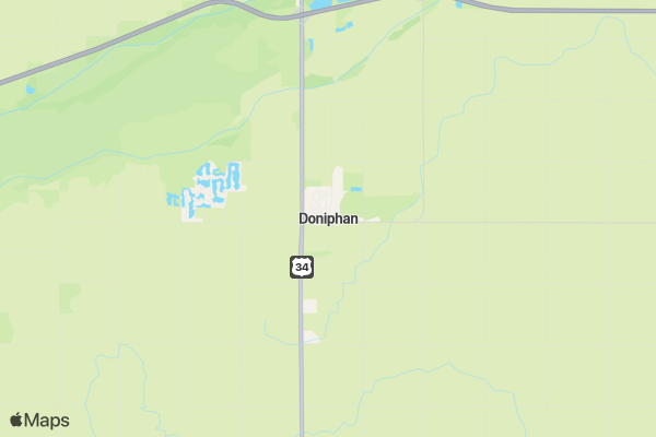 8th Annual Doniphan Diabetes Dash location map image