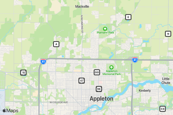 8K Freedom Run/Walk for Hope for the Warriors location map image