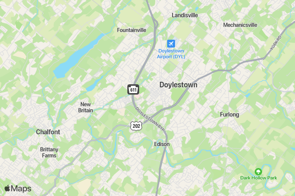 9/11 Heroes Run - Doylestown PA location map image
