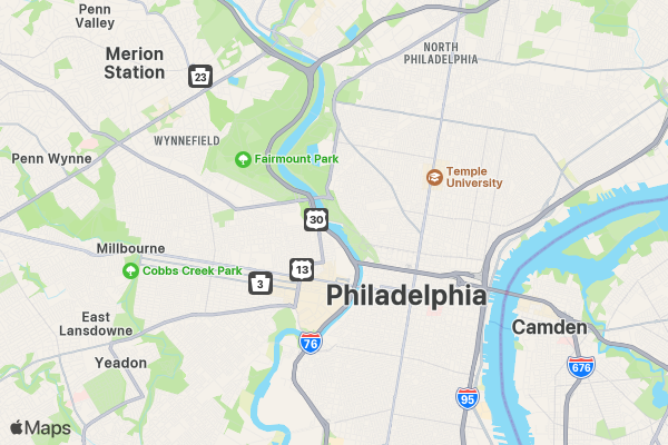 A Cleaner Philadelphia location map image