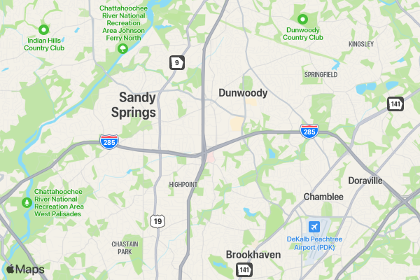 Achieve Your Ideal Weight with Be The New You Atlanta location map image