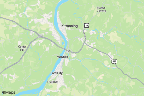 AHS Glow Run location map image