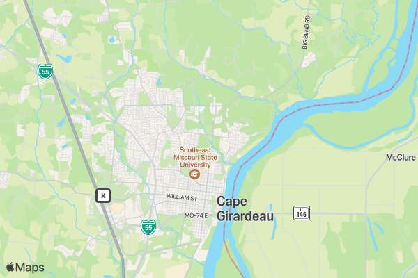 Alpha Chi Omega 5k for DVA location map image