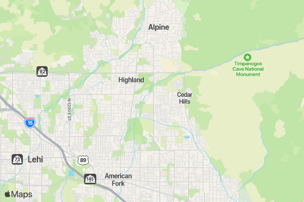 Alpine School District 100 Year Celebration 5K location map image