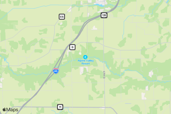 Alpine Valley Trail Adventure location map image