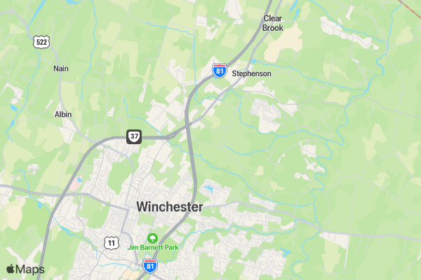 American Red Cross Run for the Red 5K location map image