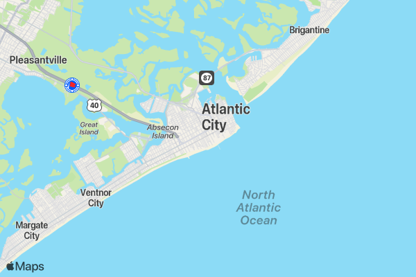 AmeriHealth NJ April Fools Half Marathon location map image