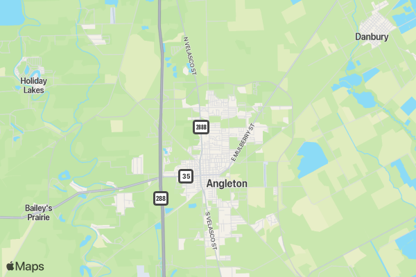 Angleton Mardi Gras 5k location map image